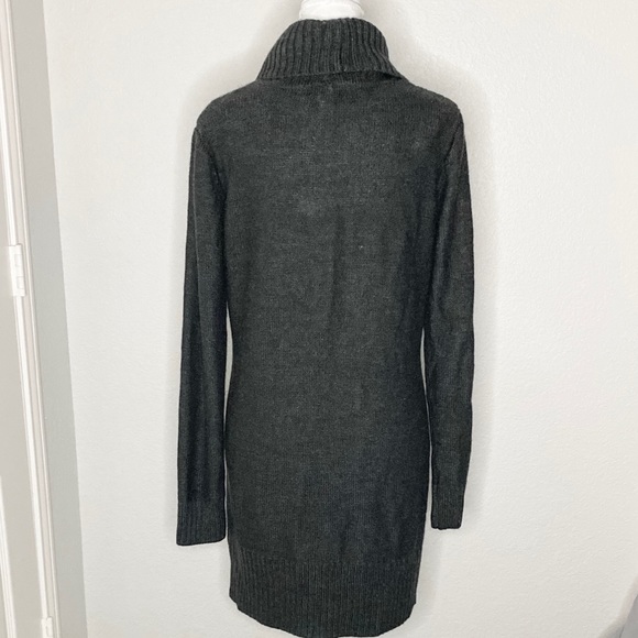NWOT Alyx Dark Grey Cowl Neck Sweater Dress - Picture 8 of 8
